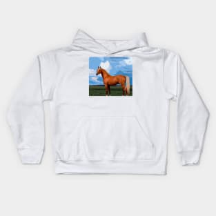 Brown Horse Kids Hoodie